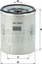 Mann-Filter WK 1040/1 x - Топливный фильтр parts5.com