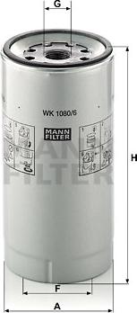 Mann-Filter WK 1080/6 x - Топливный фильтр parts5.com