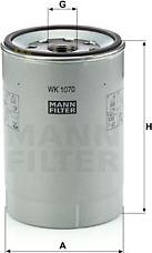 Mann-Filter WK 1070 x - Топливный фильтр parts5.com