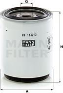 Mann-Filter WK 1142/2 x - Топливный фильтр parts5.com