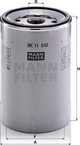Mann-Filter WK 11 042 z - Топливный фильтр parts5.com