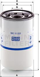 Mann-Filter WK 11 051 - Топливный фильтр parts5.com