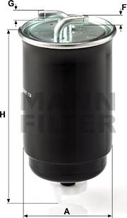 Mann-Filter WK 842/3 - Топливный фильтр parts5.com