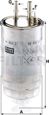 Mann-Filter WK 853/21 - Топливный фильтр parts5.com