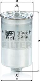 Mann-Filter WK 853 - Топливный фильтр parts5.com