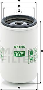 Mann-Filter WK 8003 x - Топливный фильтр parts5.com
