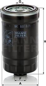 Mann-Filter WK 8019/1 - Топливный фильтр parts5.com