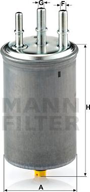 Mann-Filter WK 829/7 - Топливный фильтр parts5.com