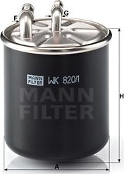 Mann-Filter WK 820/1 - Топливный фильтр parts5.com