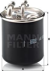 Mann-Filter WK 820/2 x - Топливный фильтр parts5.com