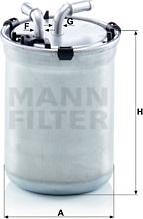 Mann-Filter WK 823/2 - Топливный фильтр parts5.com