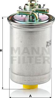 Mann-Filter WK 823 - Топливный фильтр parts5.com