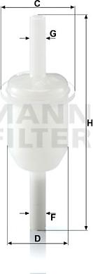 Mann-Filter WK 31/4 (10) - Топливный фильтр parts5.com