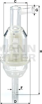 Mann-Filter WK 31/11 (10) - Топливный фильтр parts5.com