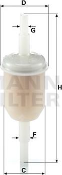 Mann-Filter WK 31/2 - Fuel filter parts5.com