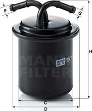 Mann-Filter WK 711 - Топливный фильтр parts5.com