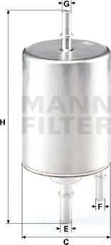 Mann-Filter WK 720/4 - Топливный фильтр parts5.com