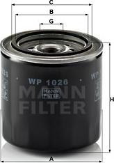 Mann-Filter WP 1026 - Масляный фильтр parts5.com