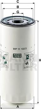 Mann-Filter WP 11 102/3 - Масляный фильтр parts5.com