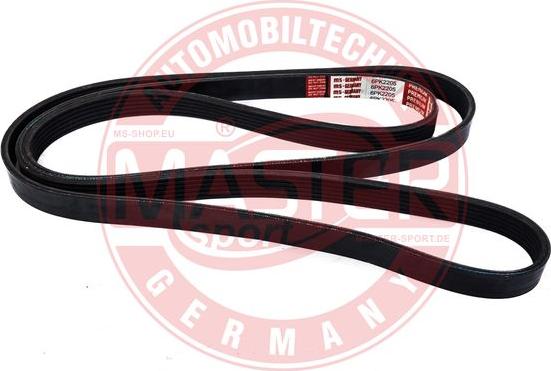 MASTER-SPORT GERMANY 6PK2205-PCS-MS - Поликлиновой ремень parts5.com