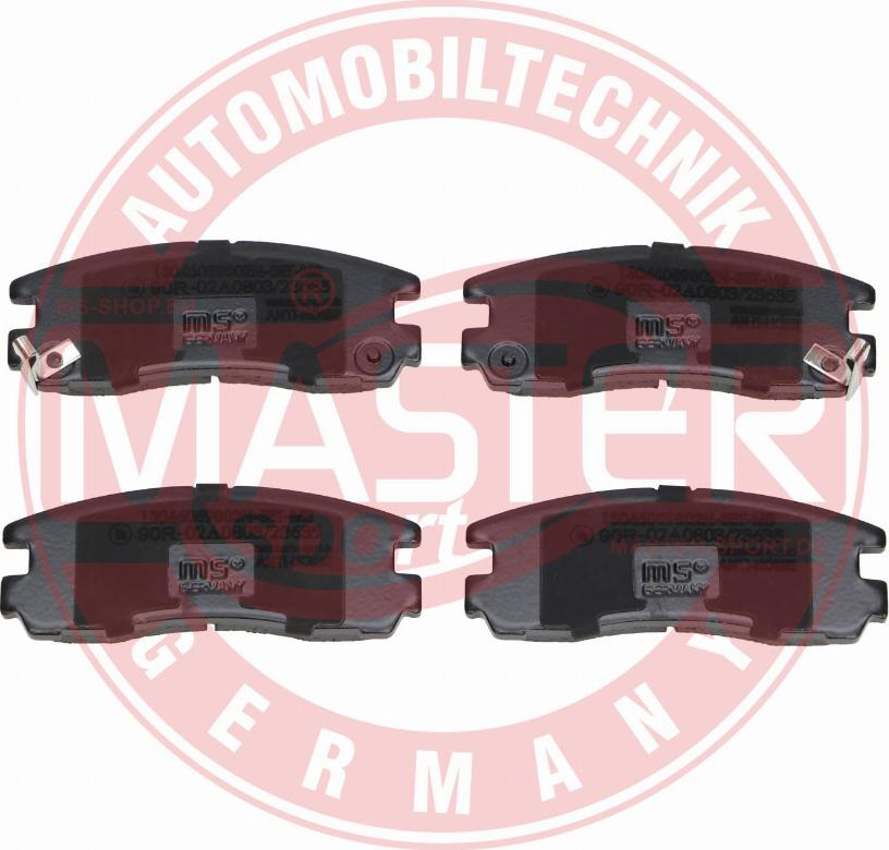 MASTER-SPORT GERMANY 13046059802N-SET-MS - Тормозные колодки, дисковые, комплект parts5.com