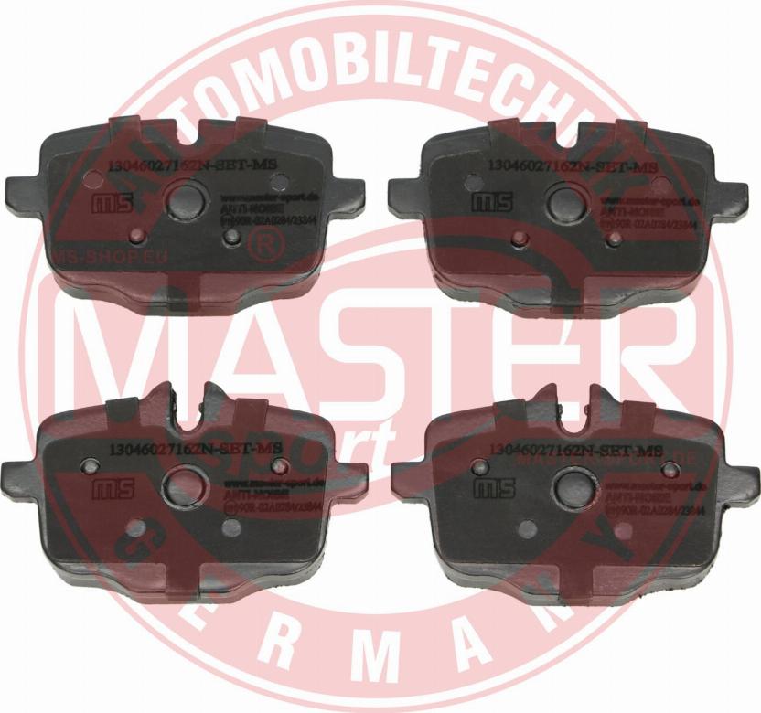 MASTER-SPORT GERMANY 13046027162N-SET-MS - Тормозные колодки, дисковые, комплект parts5.com