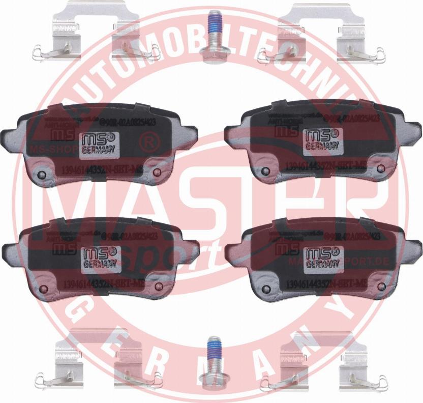 MASTER-SPORT GERMANY 13046144352N-SET-MS - Тормозные колодки, дисковые, комплект parts5.com