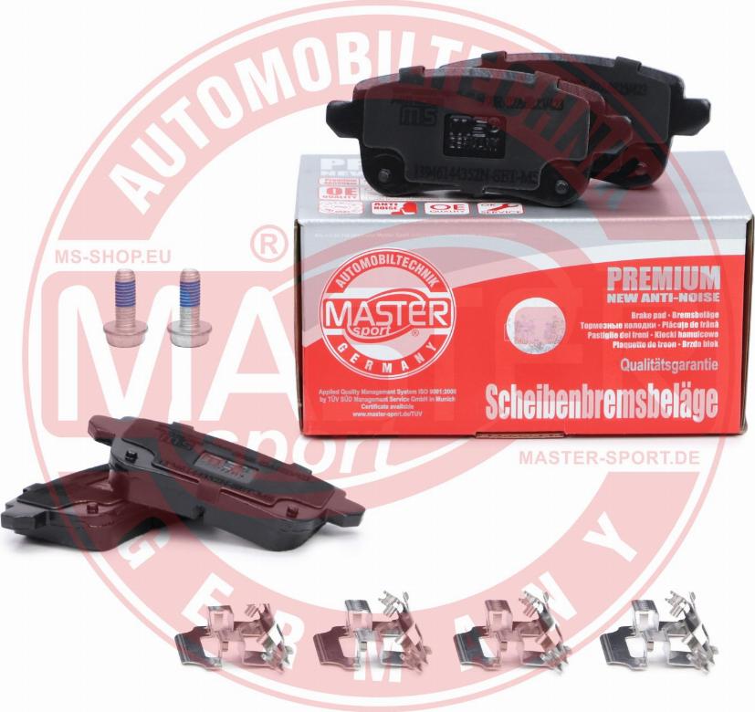 MASTER-SPORT GERMANY 13046144352N-SET-MS - Тормозные колодки, дисковые, комплект parts5.com