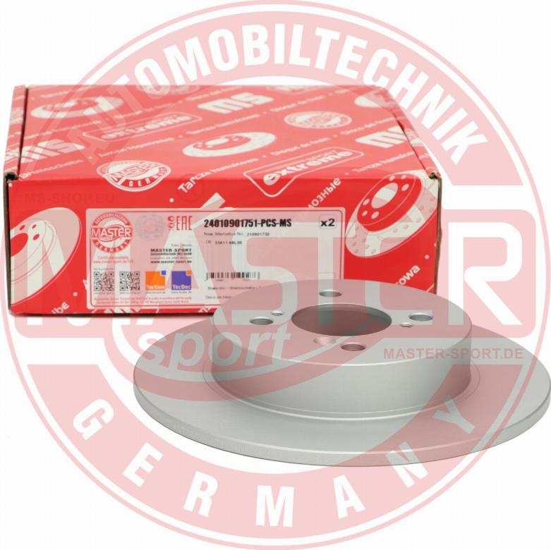 MASTER-SPORT GERMANY 24010901751PR-PCS-MS - Тормозной диск parts5.com