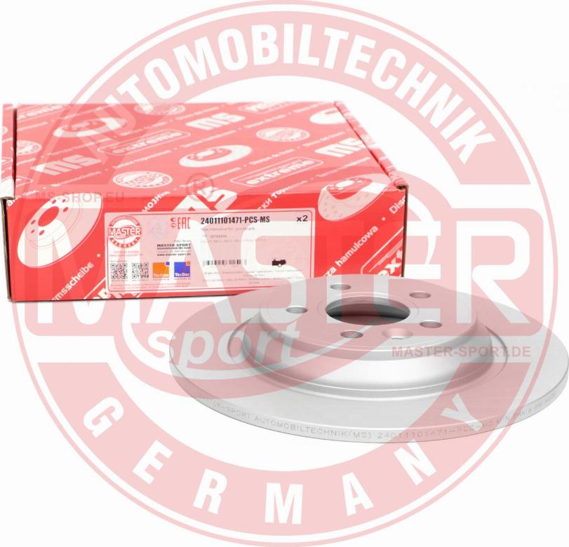 MASTER-SPORT GERMANY 24011101471PR-PCS-MS - Тормозной диск parts5.com