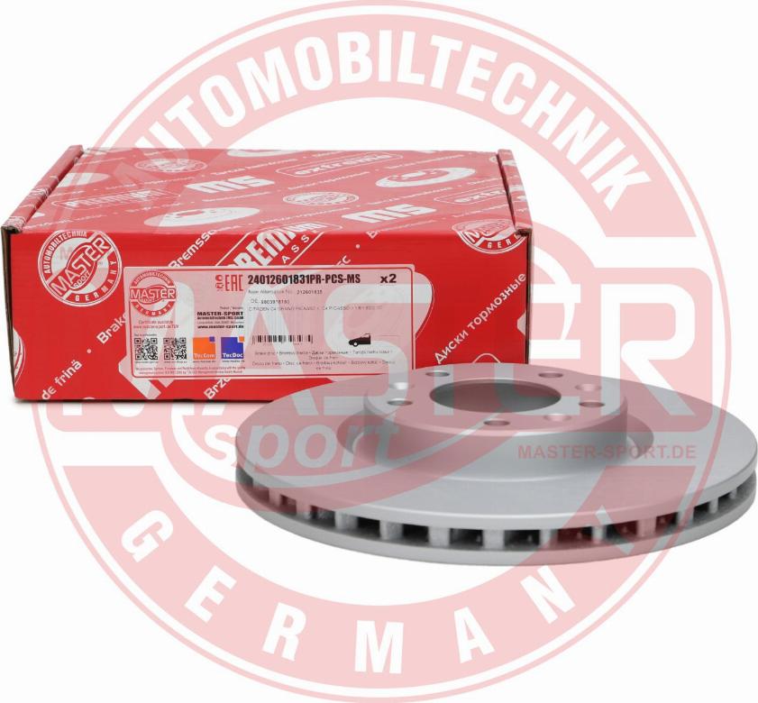 MASTER-SPORT GERMANY 24012601831PR-PCS-MS - Тормозной диск parts5.com