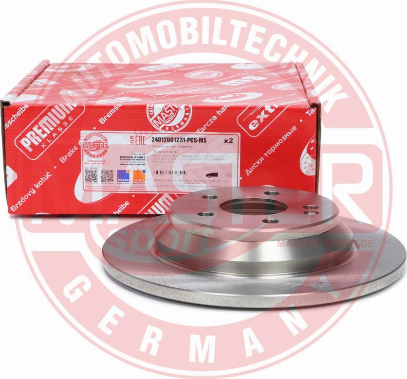 MASTER-SPORT GERMANY 24012001231-PCS-MS - Тормозной диск parts5.com