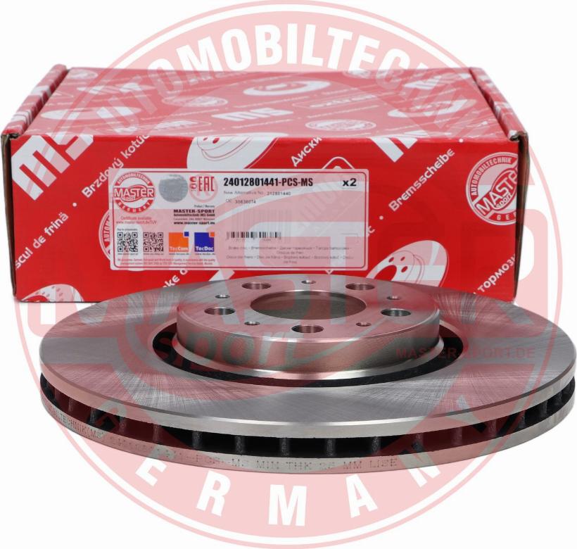 MASTER-SPORT GERMANY 24012801441-PCS-MS - Тормозной диск parts5.com