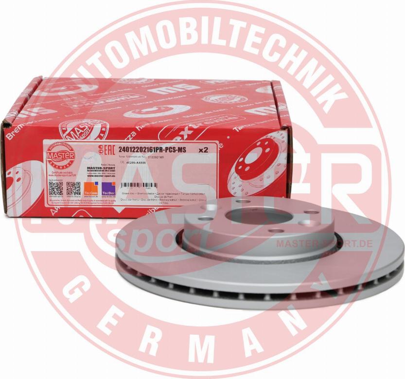 MASTER-SPORT GERMANY 24012202161PR-PCS-MS - Тормозной диск parts5.com