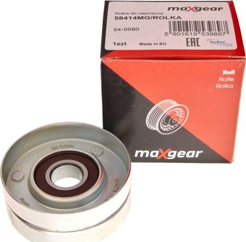 Maxgear 54-0580 - Polea inversión / guía, correa poli V parts5.com