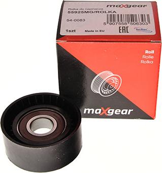 Maxgear 54-0083 - Направляющий ролик, поликлиновый ремень parts5.com