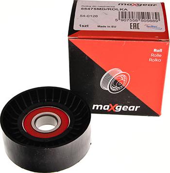 Maxgear 54-0126 - Направляющий ролик, поликлиновый ремень parts5.com