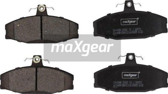 Maxgear 19-0490 - Тормозные колодки, дисковые, комплект parts5.com