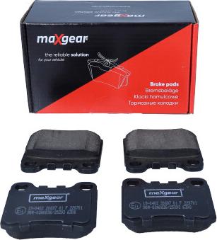 Maxgear 19-0402 - Тормозные колодки, дисковые, комплект parts5.com