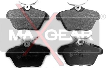 Maxgear 19-0433 - Тормозные колодки, дисковые, комплект parts5.com