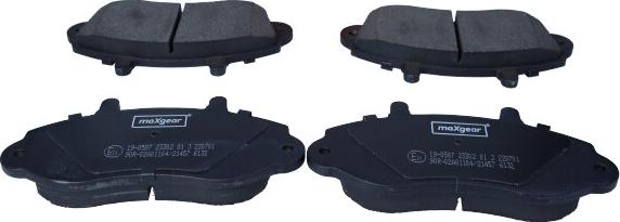 Maxgear 19-0587 - Brake Pad Set, disc brake parts5.com