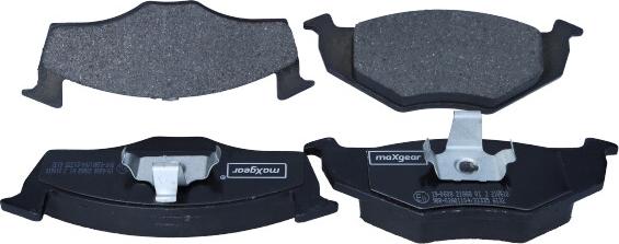 Maxgear 19-0608 - Тормозные колодки, дисковые, комплект parts5.com