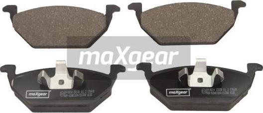 Maxgear 19-0614 - Тормозные колодки, дисковые, комплект parts5.com