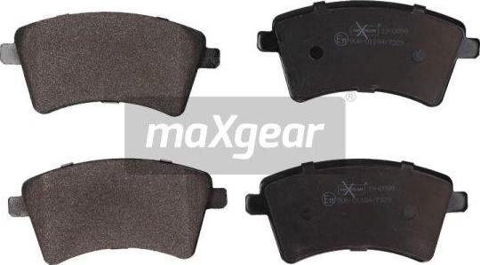 Maxgear 19-0899 - Тормозные колодки, дисковые, комплект parts5.com