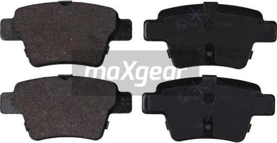 Maxgear 19-0897 - Тормозные колодки, дисковые, комплект parts5.com