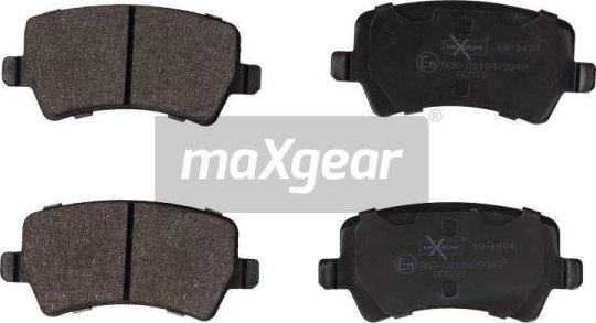 Maxgear 19-1474 - Тормозные колодки, дисковые, комплект parts5.com