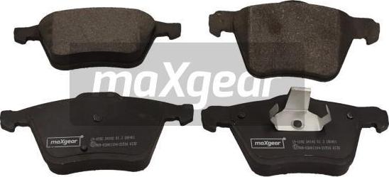 Maxgear 19-1092 - Тормозные колодки, дисковые, комплект parts5.com