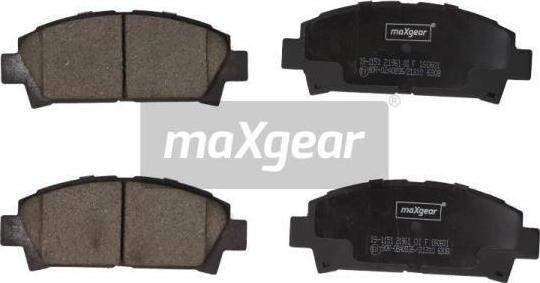 Maxgear 19-1151 - Тормозные колодки, дисковые, комплект parts5.com