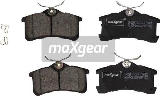 Maxgear 19-1158 - Тормозные колодки, дисковые, комплект parts5.com