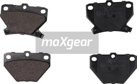 Maxgear 19-1160 - Тормозные колодки, дисковые, комплект parts5.com